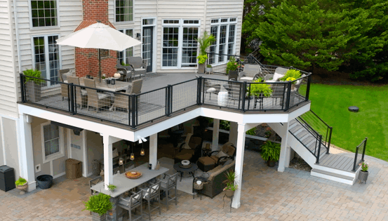 Image Deck Beams And Footings On Nice Composite Deck 2X
