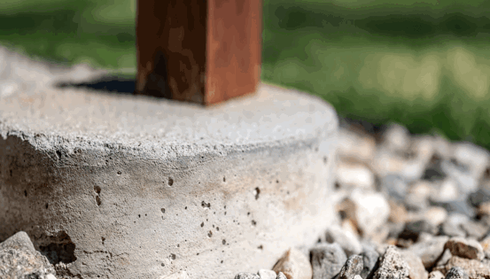 Image Concrete Footing For Deck Build 2X