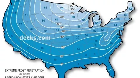 US Frost Map