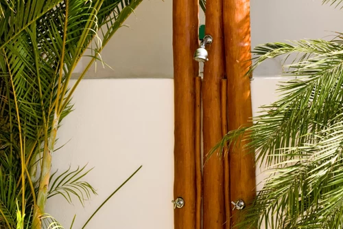 Natural Or Found Wood Shower