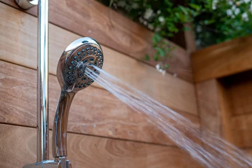 Reclaimed Or Recycled Wood Outdoor Shower