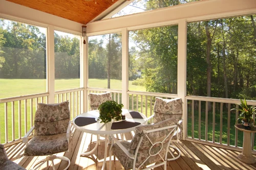 Sun Dappled Screened In Porch