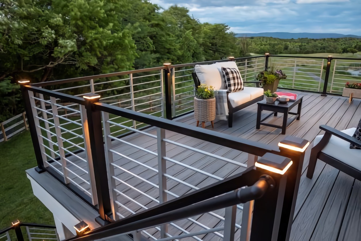 Solar lights online for metal railings