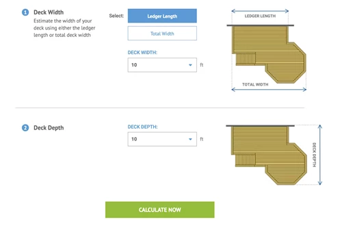 Deck Material Calculator