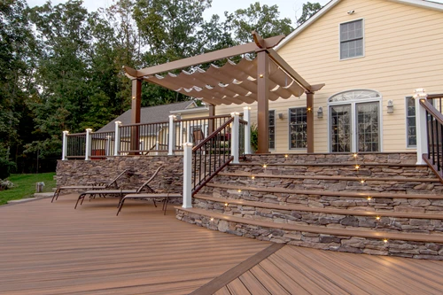 Pergola With Shade Coverings