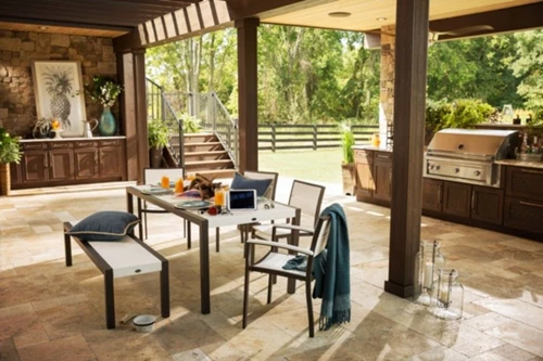 Patio Table under covered deck