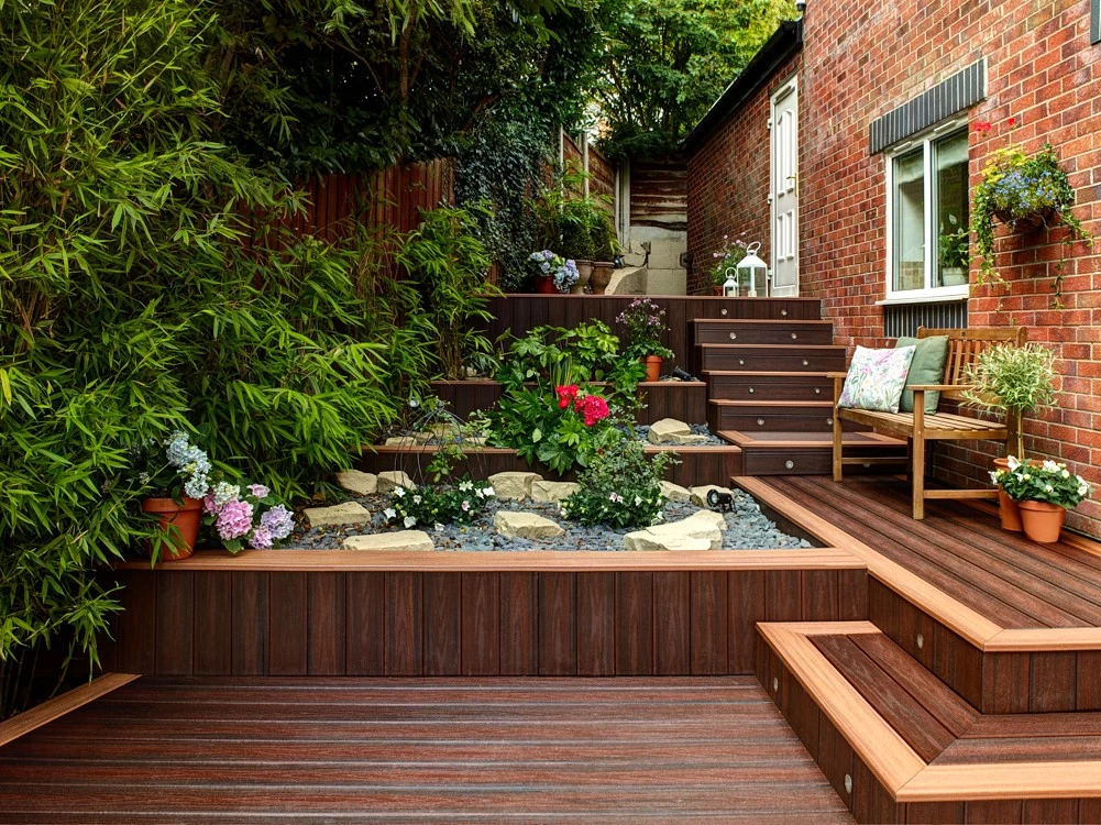 Few brown composite decking ideas.