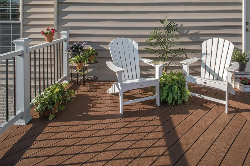 brown capped gossen decking ideas