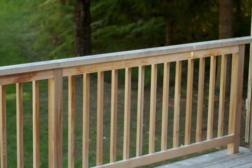 Wooden Deck Railing