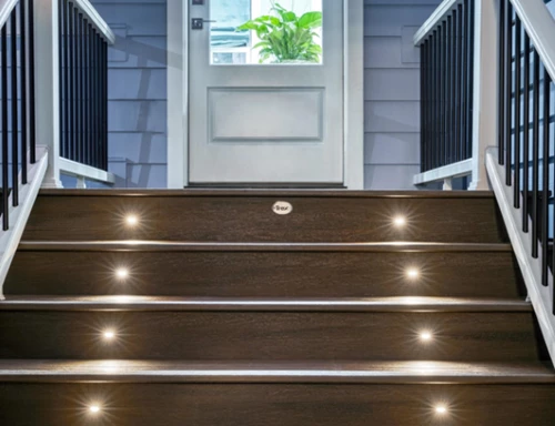 Recessed Deck Stair Lighting Keeps Steps Illuminated