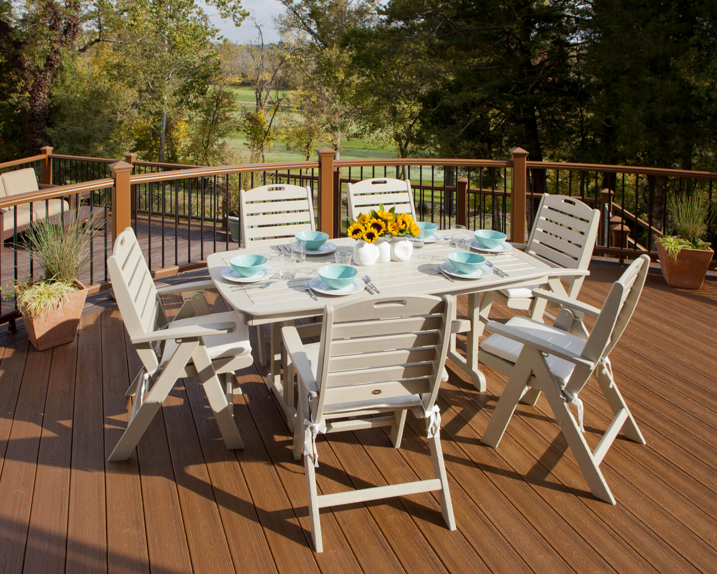 Trex outdoor dining deals table