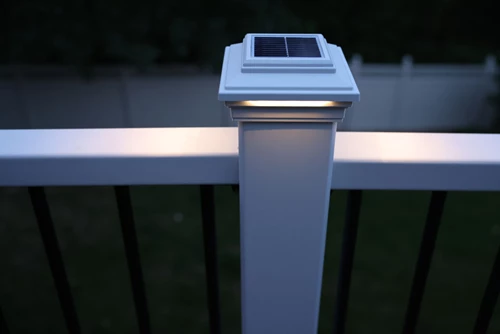 Solar Deck Lights Illuminate Backyard