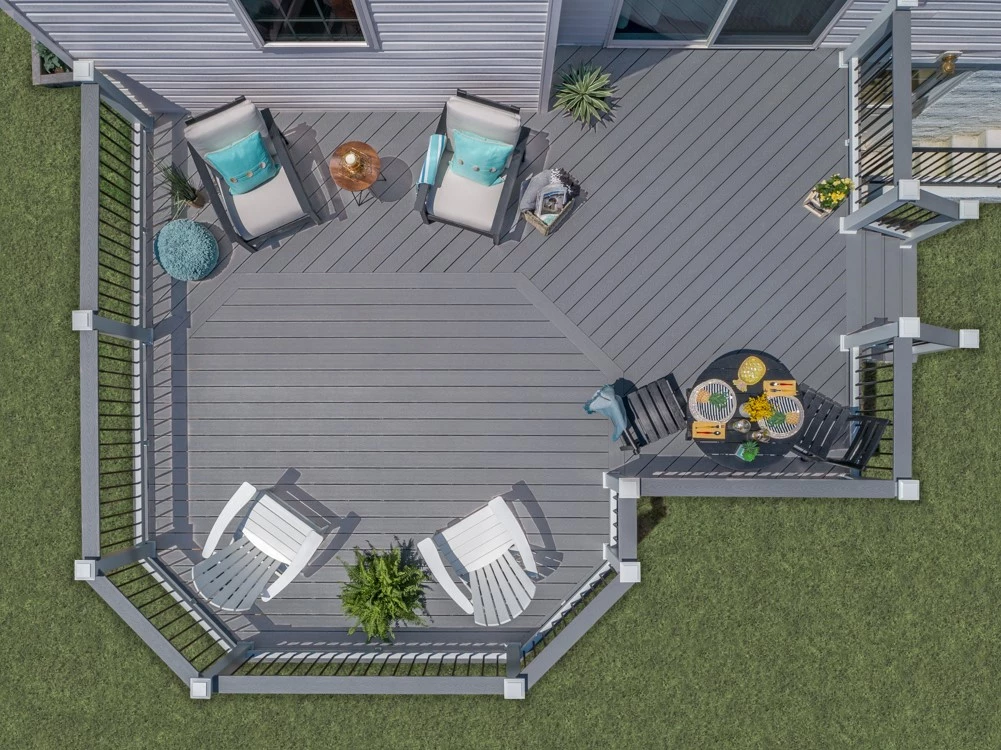 gray veranda decking designs