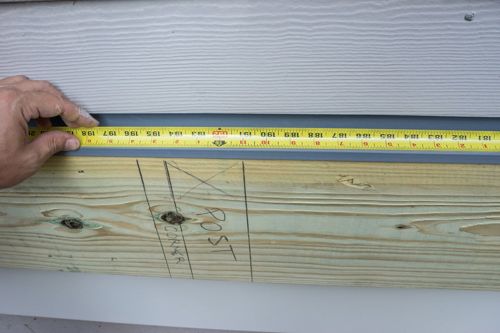 Locate the rail posts