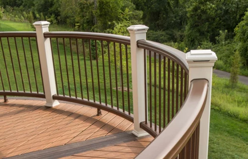 Curved Composite Deck Railing