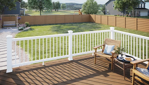 Deck With Composite Deck Railing