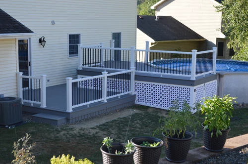 Above Ground Pool With Deck