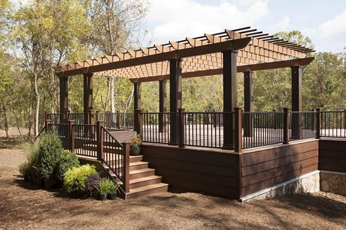 Floating Deck With Pergola