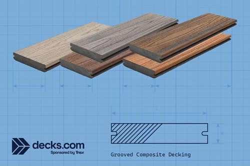 Grooved Composite Decking