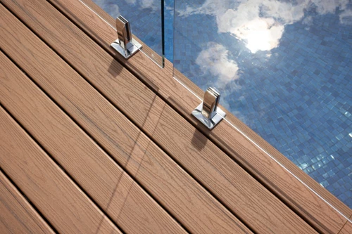 Pool Deck With Glass Railing