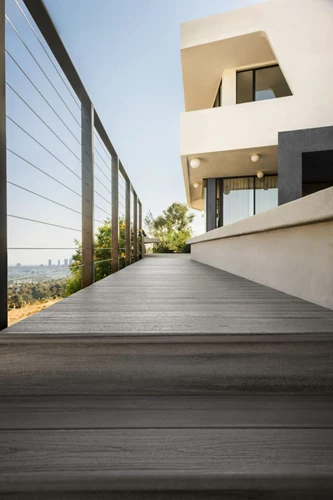 Patio With Composite Deck Boards From Trex Showcasing Balcony Flooring Ideas