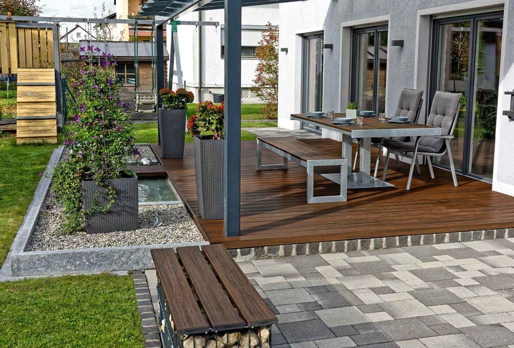 brown capped gossen decking ideas