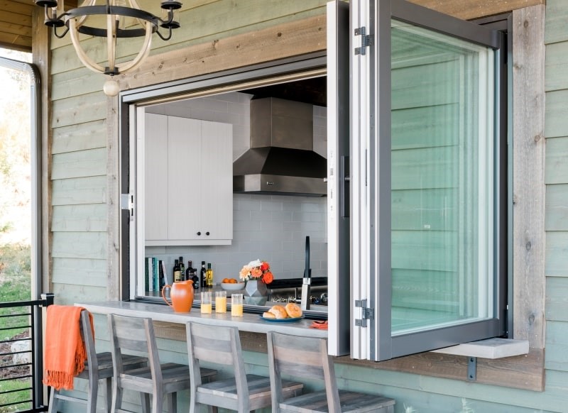 outdoor kitchen nook