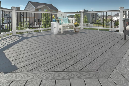 Cocktail Rail Adirondack Deck